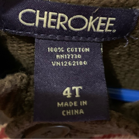 Cherokee Moose Fair Isle Sweater – 4T Brown (2011–2013 Target Era) - Picture 5 of 7
